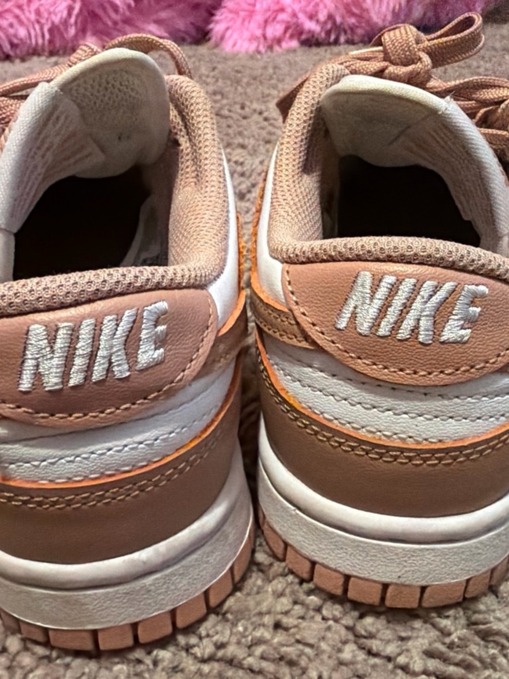 Nike Women’s Sneakers in Light Pink and White